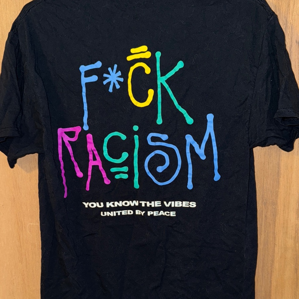 PacSun Black Tee with Colorful Graphic - Picture 1 of 3